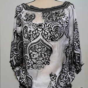 White House Black Market Cold-Shoulder Blouse
